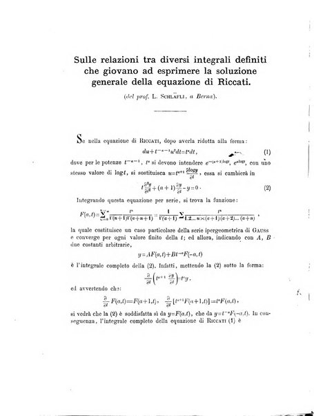 Annali di matematica pura ed applicata