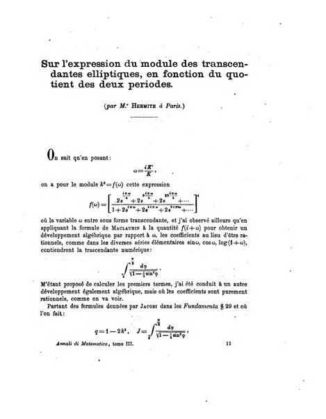 Annali di matematica pura ed applicata