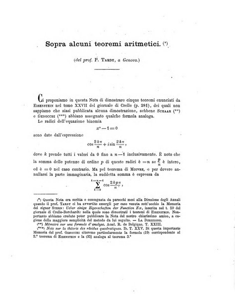 Annali di matematica pura ed applicata