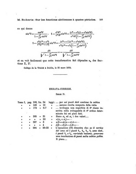 Annali di matematica pura ed applicata