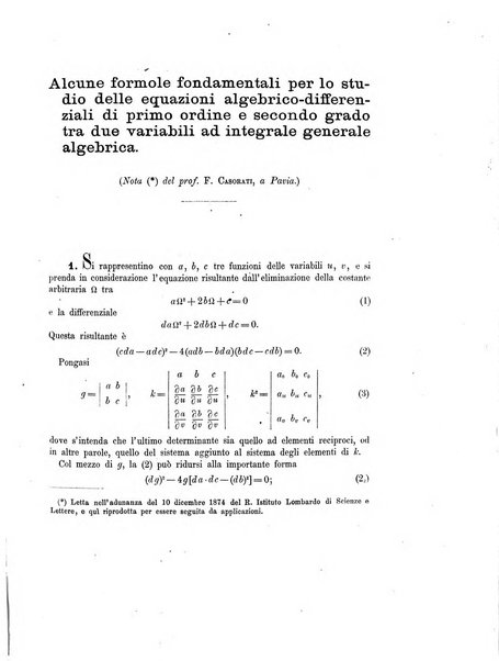 Annali di matematica pura ed applicata