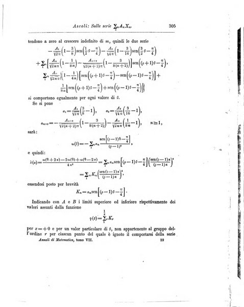 Annali di matematica pura ed applicata