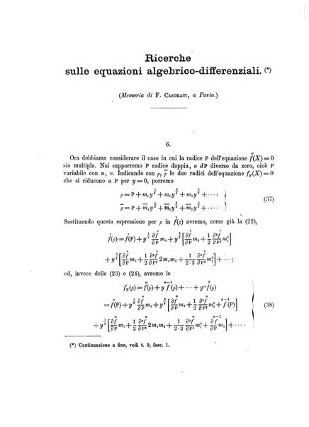 Annali di matematica pura ed applicata