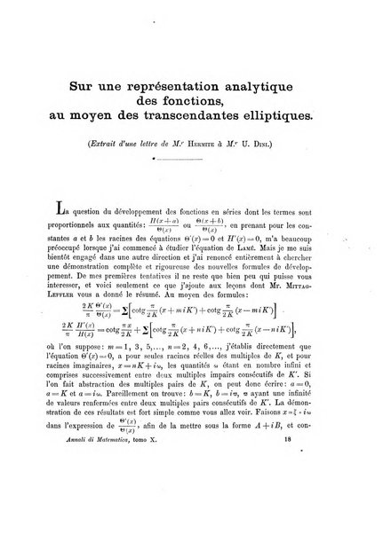 Annali di matematica pura ed applicata