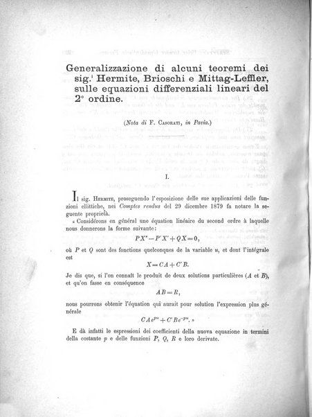 Annali di matematica pura ed applicata