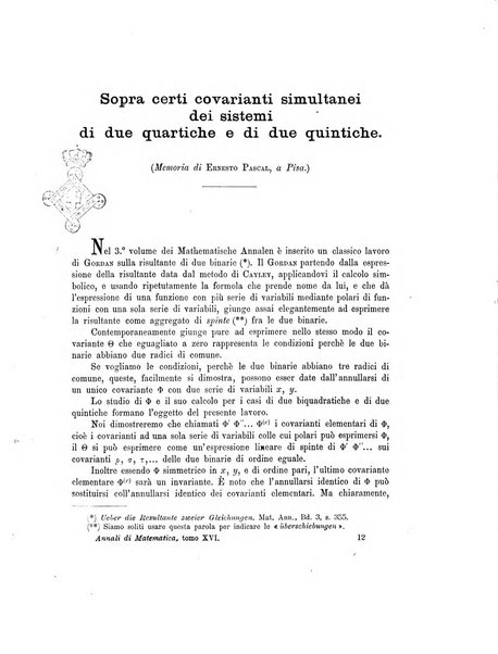 Annali di matematica pura ed applicata