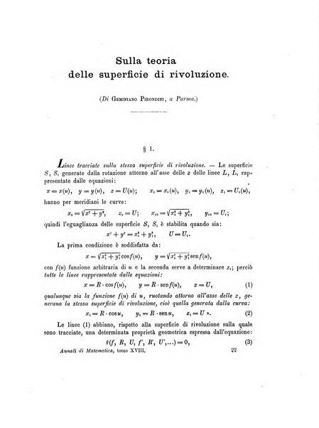 Annali di matematica pura ed applicata