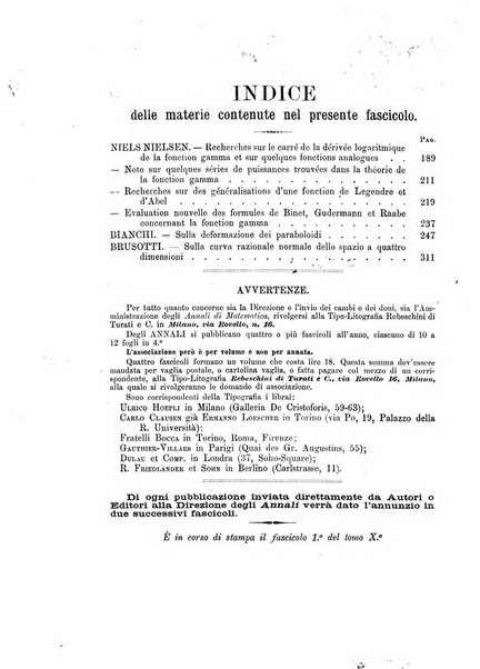 Annali di matematica pura ed applicata