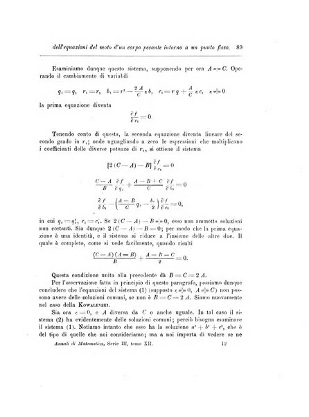 Annali di matematica pura ed applicata