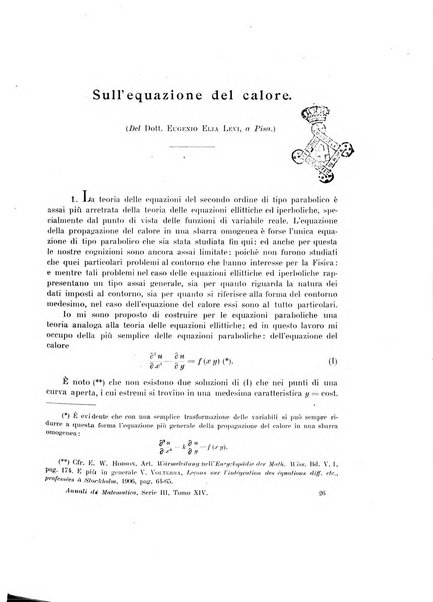 Annali di matematica pura ed applicata