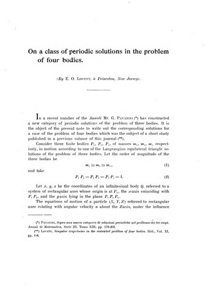 Annali di matematica pura ed applicata