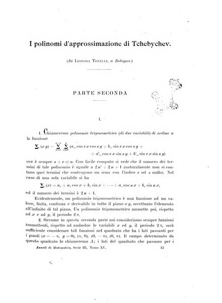 Annali di matematica pura ed applicata