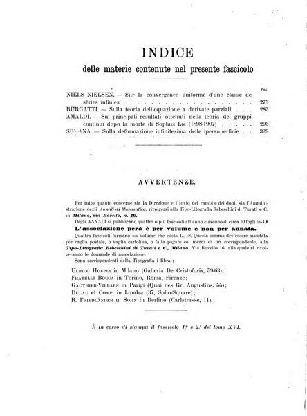 Annali di matematica pura ed applicata