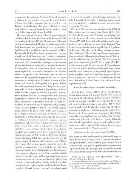 Atene e Roma bullettino della società italiana della diffusione e l'incoraggiamento degli studi classici