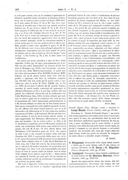 Atene e Roma bullettino della società italiana della diffusione e l'incoraggiamento degli studi classici