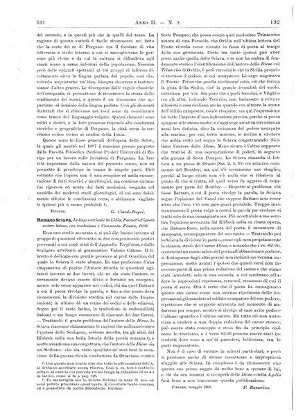 Atene e Roma bullettino della società italiana della diffusione e l'incoraggiamento degli studi classici