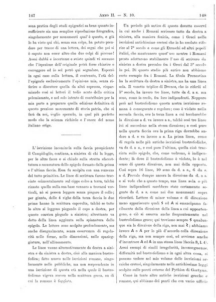 Atene e Roma bullettino della società italiana della diffusione e l'incoraggiamento degli studi classici