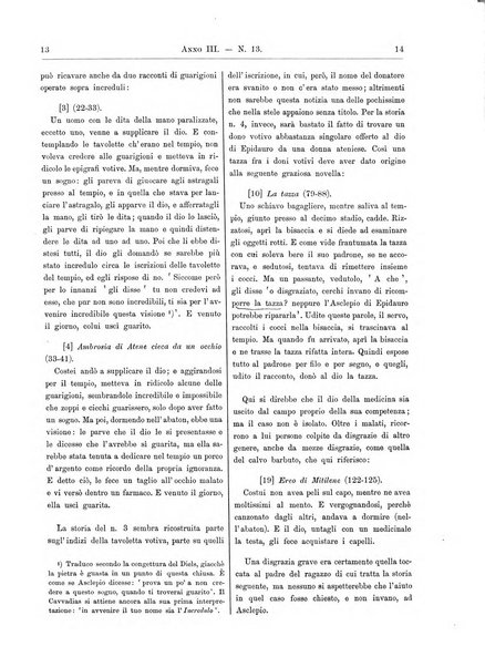 Atene e Roma bullettino della società italiana della diffusione e l'incoraggiamento degli studi classici