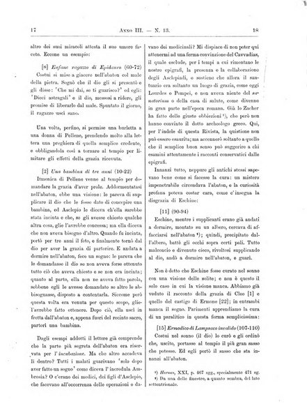 Atene e Roma bullettino della società italiana della diffusione e l'incoraggiamento degli studi classici