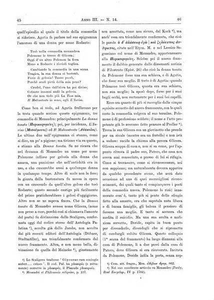 Atene e Roma bullettino della società italiana della diffusione e l'incoraggiamento degli studi classici