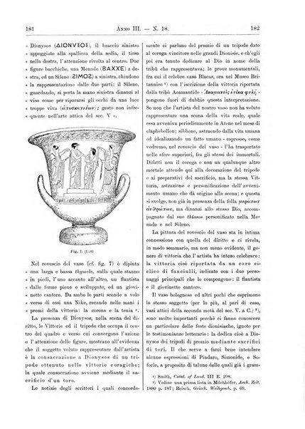 Atene e Roma bullettino della società italiana della diffusione e l'incoraggiamento degli studi classici