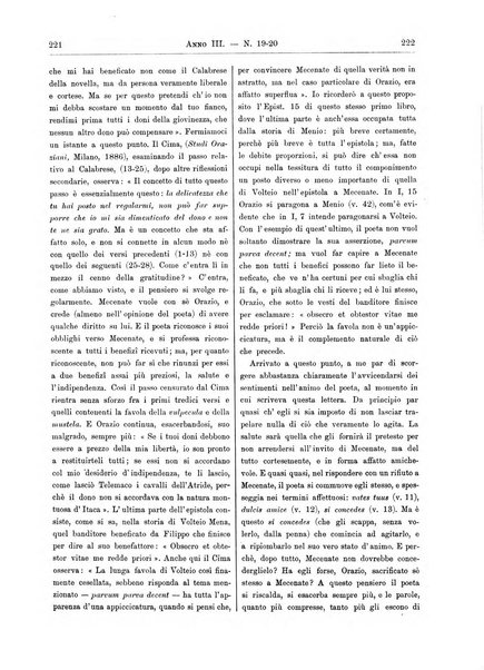 Atene e Roma bullettino della società italiana della diffusione e l'incoraggiamento degli studi classici