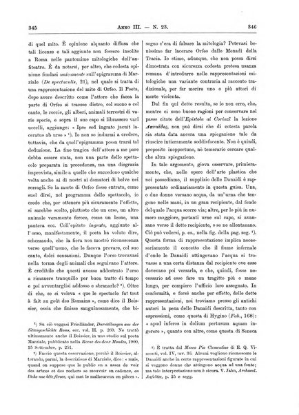 Atene e Roma bullettino della società italiana della diffusione e l'incoraggiamento degli studi classici