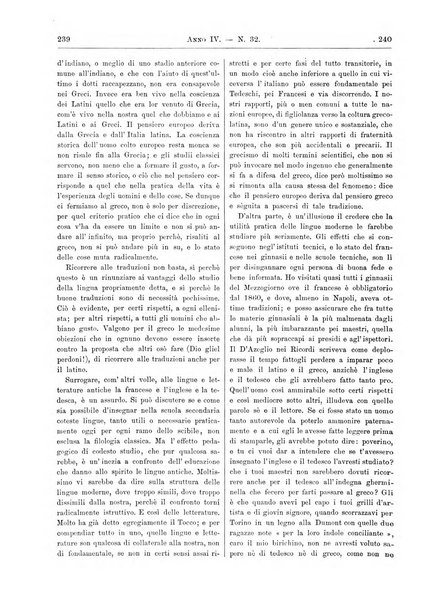 Atene e Roma bullettino della società italiana della diffusione e l'incoraggiamento degli studi classici