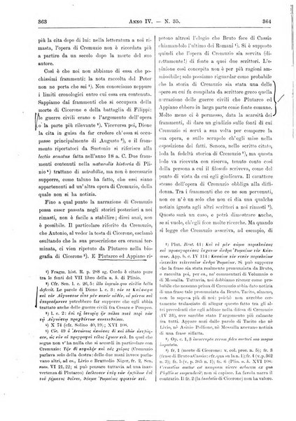 Atene e Roma bullettino della società italiana della diffusione e l'incoraggiamento degli studi classici