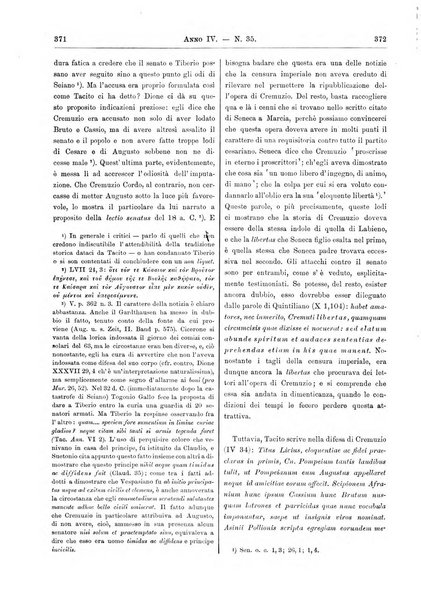 Atene e Roma bullettino della società italiana della diffusione e l'incoraggiamento degli studi classici