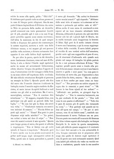 Atene e Roma bullettino della società italiana della diffusione e l'incoraggiamento degli studi classici