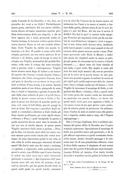 Atene e Roma bullettino della società italiana della diffusione e l'incoraggiamento degli studi classici