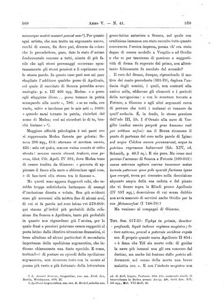 Atene e Roma bullettino della società italiana della diffusione e l'incoraggiamento degli studi classici