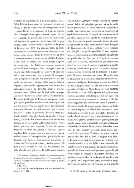 Atene e Roma bullettino della società italiana della diffusione e l'incoraggiamento degli studi classici