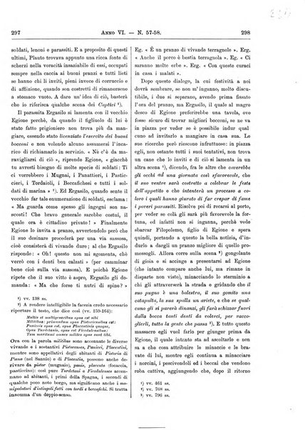 Atene e Roma bullettino della società italiana della diffusione e l'incoraggiamento degli studi classici