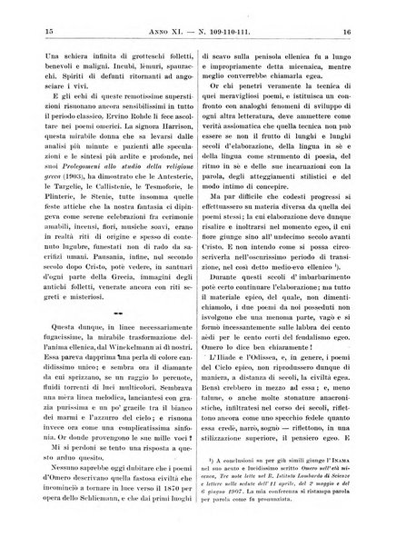 Atene e Roma bullettino della società italiana della diffusione e l'incoraggiamento degli studi classici