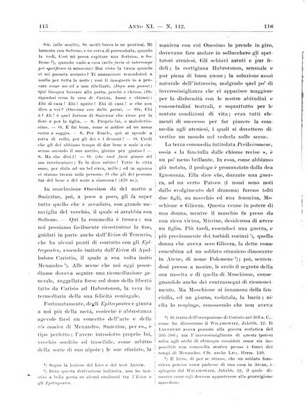 Atene e Roma bullettino della società italiana della diffusione e l'incoraggiamento degli studi classici