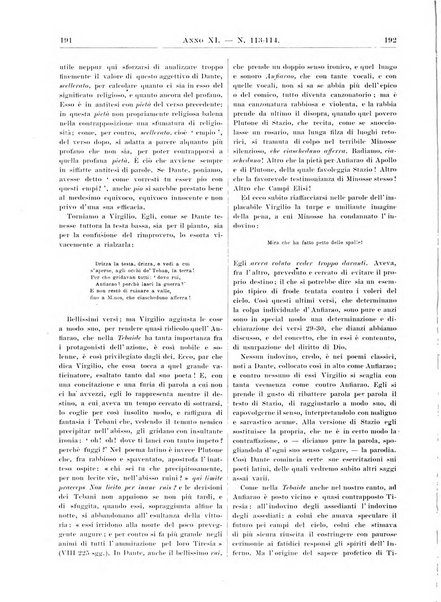 Atene e Roma bullettino della società italiana della diffusione e l'incoraggiamento degli studi classici