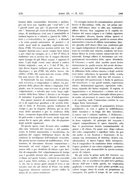 Atene e Roma bullettino della società italiana della diffusione e l'incoraggiamento degli studi classici