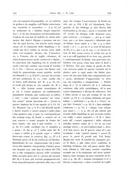 Atene e Roma bullettino della società italiana della diffusione e l'incoraggiamento degli studi classici