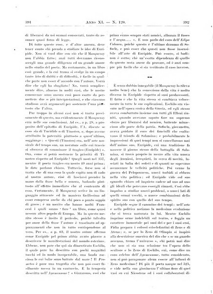 Atene e Roma bullettino della società italiana della diffusione e l'incoraggiamento degli studi classici