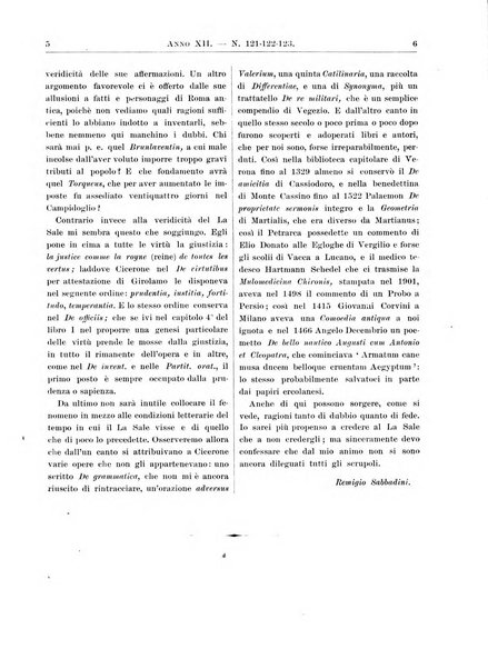 Atene e Roma bullettino della società italiana della diffusione e l'incoraggiamento degli studi classici