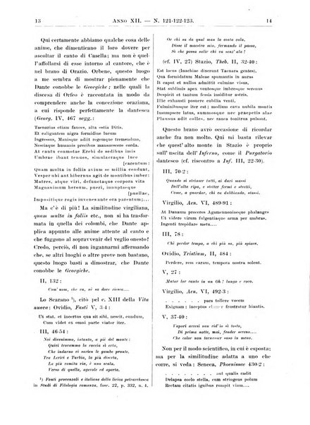 Atene e Roma bullettino della società italiana della diffusione e l'incoraggiamento degli studi classici