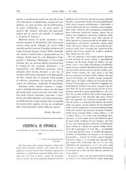 Atene e Roma bullettino della società italiana della diffusione e l'incoraggiamento degli studi classici