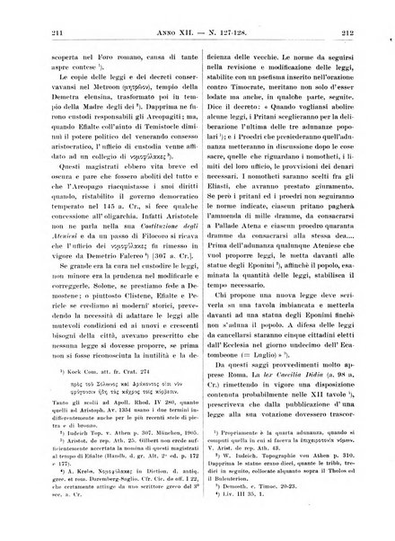 Atene e Roma bullettino della società italiana della diffusione e l'incoraggiamento degli studi classici