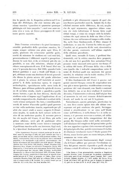 Atene e Roma bullettino della società italiana della diffusione e l'incoraggiamento degli studi classici