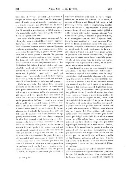 Atene e Roma bullettino della società italiana della diffusione e l'incoraggiamento degli studi classici