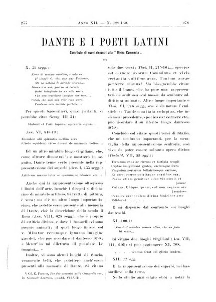 Atene e Roma bullettino della società italiana della diffusione e l'incoraggiamento degli studi classici