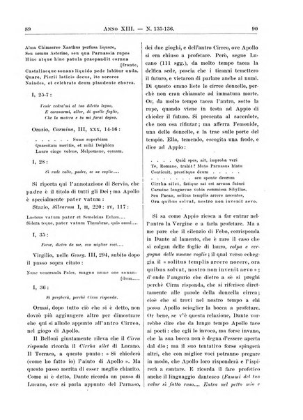 Atene e Roma bullettino della società italiana della diffusione e l'incoraggiamento degli studi classici