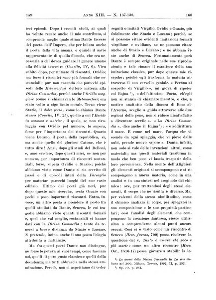 Atene e Roma bullettino della società italiana della diffusione e l'incoraggiamento degli studi classici